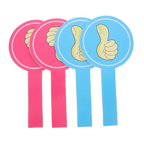 DEARMAMY Thumbs up Thumbs Down Paddles Reusable Voting Boards 4