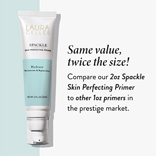 Laura Geller New York Spackle Super-Size - Hydrate - 2 Fl Oz - Skin Perfecting Primer Makeup With Hyaluronic Acid - Long-Wear Foundation Face Primer #TOP7