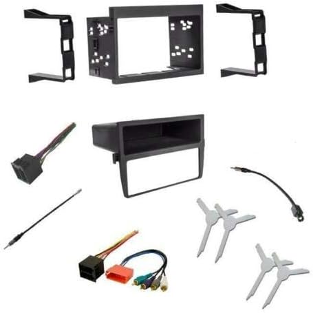 Car Stereo Dash Mount Kit Wire Harness Antenna Adapter and Tool Combo to Install a Single or Double Din Size Aftermarket Radio Made for Porsche: 1999-2001 911 and 1997-2002 Boxster