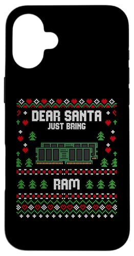 Dear Santa DDR5 RAM �R���s���[�^�[������ �N���X�}�X �A�O���[�Z�[�^�[ �X�}�z�P�[�X iPhone 16 Plus �p