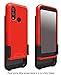 Wireless ProTech Case Compatible with CAT S62 PRO and CAT S62. Rotating Belt Clip Holster and Durable Flexible Protective Case Combo (Red)