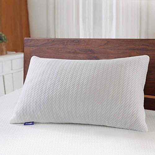 Sweetnight King Size Pillows for Sleeping-Adjustable Bamboo Charcoal Shredded Memory Foam Pillow