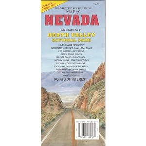 Nevada Topographic Recreational Map GTR
