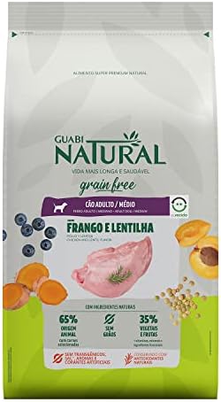 Guabi Natural - Ração para Cães Adultos Raças Médias Frango e Len...