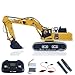 wheelfun 1/50 RC Digger PC520 Electric Lifting Radio Control Excavator Engineering Vehicle Metal Tracks Lights Sound Small Toy Collection for Adult Ages 14+