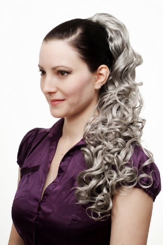WIG ME UP - N310-51 Hairpiece ponytail extension very long massive volume voluminous curly amazing curls kinks silver grey gray 23inch - Image 3