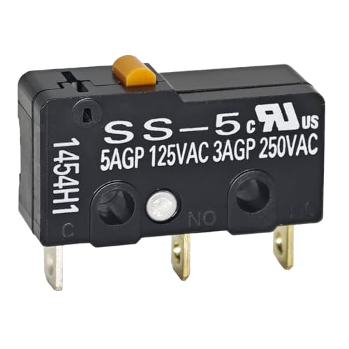 Micro interruptor SS-5 (pacote com 6) – êmbolo de pino, SPDT, 5A 125VAC 3A 250VAC SS5 Switch