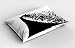 ABAKUHAUS Musica lirica Federe Cuscini Stampata, in Bianco e Nero Cantante Donna, Decorativo e Dimensioni Standard, 80 cm x 40 cm, Bianco e Nero