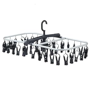 カインズ(CAINZ) 引っ張って取り込みやすい インテリアハンガー 40ピンチ 洗濯角ハンガー 幅65cm 奥行35cm 高さ27cm 洗濯 ハンガー 角型