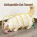 Snacko New Folded S Type Cat Tunnel with Spring Toy & Balls - Interactive Outdoor Kitten Play Tunnel for Fun & Exercise(Mouse Model)