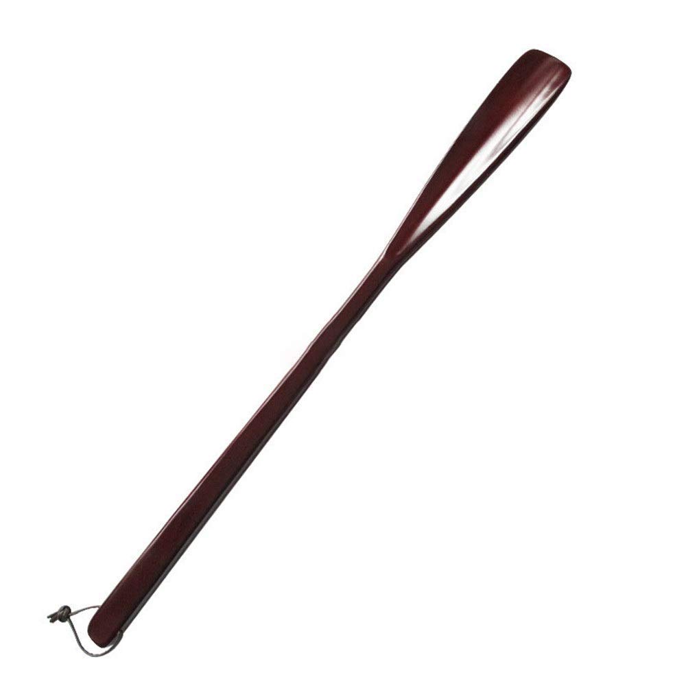 Akcesoria do obuwia Dorosłych mężczyzn i kobiet Buty do podnoszenia butów Darmowe 实木 Długie buty z litego drewna (54 cm) Przenośny łyżka do butów (kolor: czarny, rozmiar: 54 cm) (czarny) (czerwony)