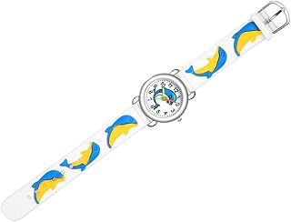Relógio Infantil Relógios Infantis Relógios Digitais Relógio Digital Infantil Relógio De Desenho Animado Golfinho Padrão De Golfinho Relógio Infantil De Plástico Branco Bonito