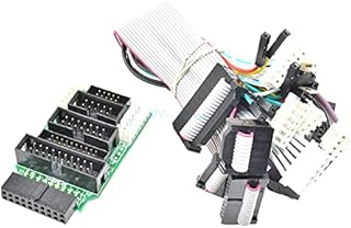 Emulator V8 for JTAG Adapter Converter for J-Link with 8PCS 4 Pin 6 Pin 10 Pin 20 Pin Grey Flat Ribbon Data Cable Dupont Wire