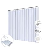 Acepunch Clear Kit PVC Smooth Plastic Strip Door Curtain 4x7 ft. Plus 7x78.7inch Vinyl Strip Commercial Walk in Freezers