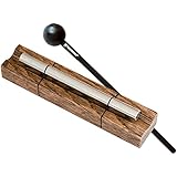 Energy Chime with Mallet for Meditation, Sound Healing or Yoga, 1 Note –– MADE IN U.S.A. –– Long Resonance with Brilliant Tone, Solid Tennessee Hardwood