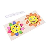 FELTECHELECTR 1 セット 花合わせパズル サイトワードゲーム キッズナンバーパズル 木 子 アニメーション 教材