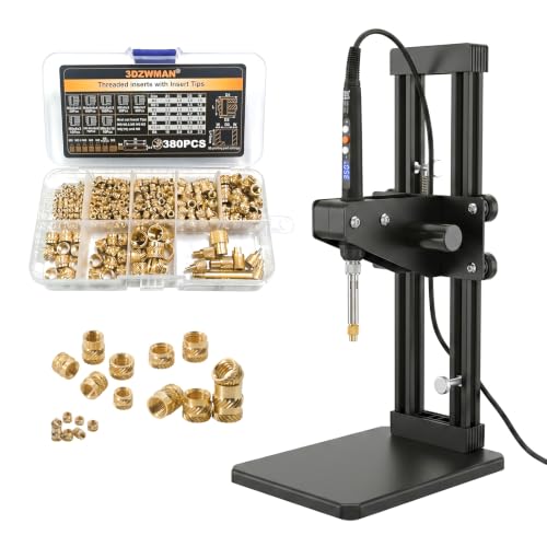 Vertical Heat Set Insert Tool Press for Plastic Parts & 3D Print Components