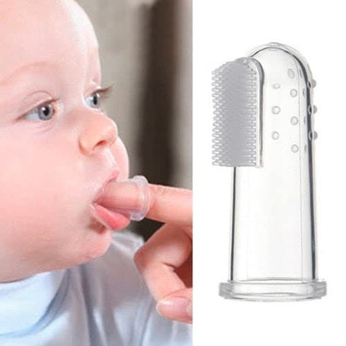 SILICONE Baby Finger Toothbrush for Training Teething - Infant & Toddles & Lids Teeth Brush Soft Babies Toothbrushes Oral Cleaning Massager to Train Your Child Healthy Oral Habits (2)-image-39