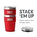 YETI Rambler 16 oz Stackable Tumbler, Vacuum Insulated, Stainless Steel with MagSlider Lid, Rescue Red