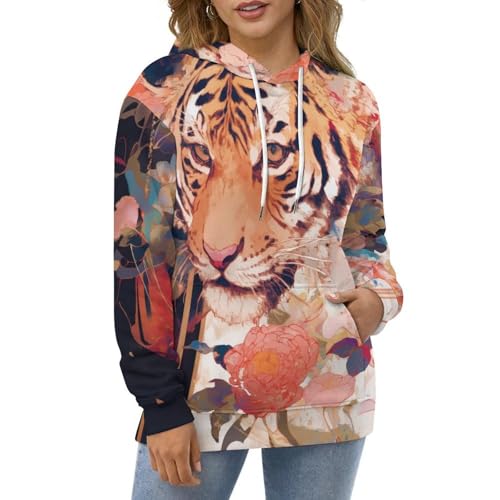Pull de tigre unisexe confortable pour style décontracté taille s - 2