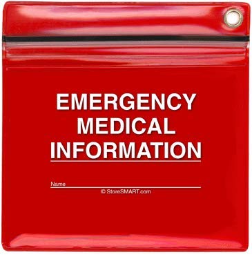 StoreSMART - Zipper Top Vial of Life & Pet Records - 500-Pack - Travel/Sport Holder for Emergency Medical Information - VOLPRZIP-500 - Thumbnail 2