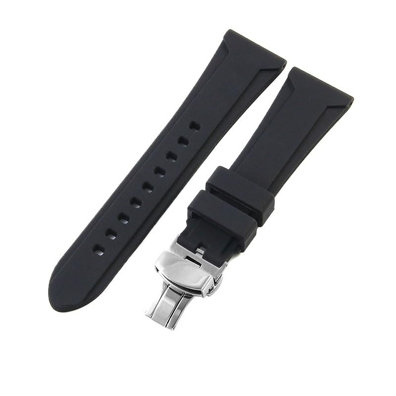 Bracelet montre silicone 26mm noir pour Diesel DZ4318