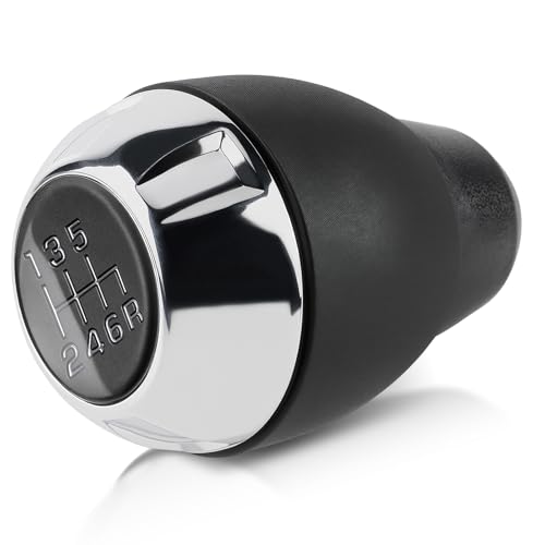 GoaMotors 6 Speed Manual Transmission Gear Shift Knob Chrome Compatible with Jeep Wrangler JK 2007-2018, Replace 68085312AA,68085312AB 6 Speed Shifter Knob