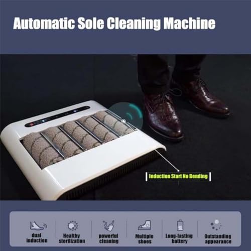 Máquina de Limpieza de Suela automática de Zapatos: Limpiador de Zapatillas de inducción Recargable para hoteles y Edificios comerciales - Polchero de Limpieza Suela de 2600 mAh - imagen 2