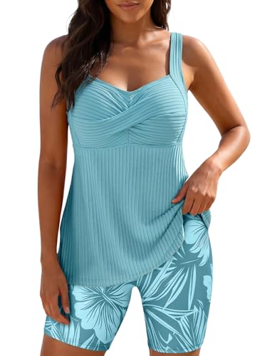 Tankini 2 pièces avec short sculptant et finitions haut de gamme pour silhouette parfaite