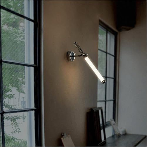 Aplique de Pared, luz LED Nocturna, para Sala de Estar, Escalera, Pasillo, balcón, Tira de Luces giratoria Decorativa (Color: atenuación de Tres Colores)