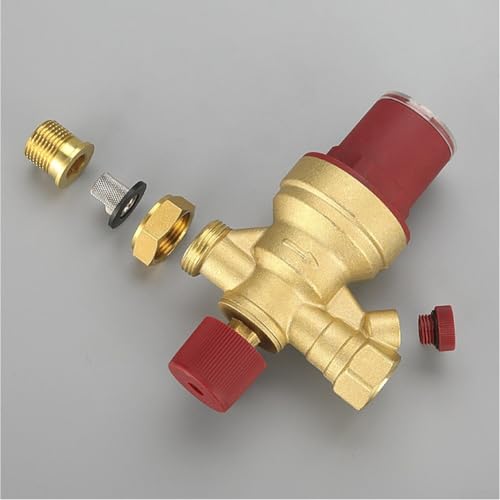 Válvula automática DN15 de latón oro para calefacción y aire acondicionado 5