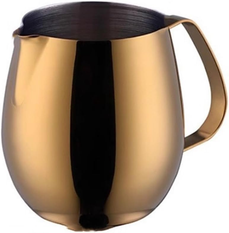 Milk Frothing Pitcher Coffee Creamer Cup Spiked Flower for Coffee Latte Art(Colour 5,Large)