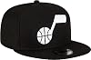 Gorra New Era Unisex-Adult NBA 9FIFTY Snapback ajustable de color primario del equipo, talla única - Utah Jazz Negro 6