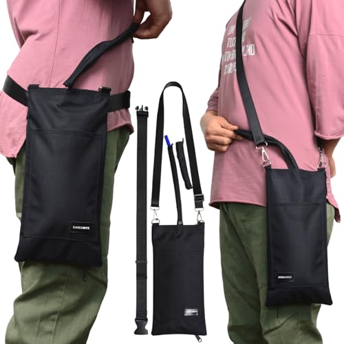 Caredgitz Nephrostomy Bag Holder Drainage Bag Cover w/Shoulder Strap & Waist Belt Catheter Bag Holder w/Tube Cover Discreet Nephrostomy Supplies for Privacy & Dignity Washable Fits 1000ml Bags