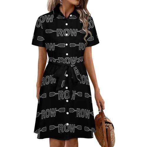 Robe chemise à motif aviron pour vos balades en bord de mer et déjeuners en terrasse d'été