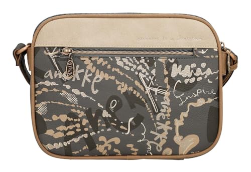 Miniatura 5 de Anekke Bolso Bandolera Para Mujer Con 3 Compartimentos Colección Real Cierre Con Cremallera Medidas 25x19x6 Cm