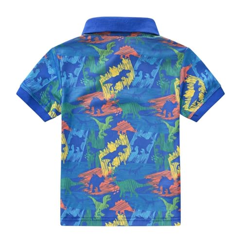 Boys Hawaiian Shirts Polo Tropical Kids Golf Uniform Short Sleeve Button Down Printed Tees Summer Beach Vacation Graphic Tops2