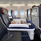 HRTKJ Aufblasbares Kleinkind-Flugzeug-Bett – Reisebett für Babys & Kinder auf Flugzeugsitz, Kinderflugschlafunterlage, aufblasbare Luftmatratze mit extra manueller Pumpe