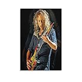 Kirk Hammett, MetallicaFashion Poster Decorative Painting Canvas Wall Art Living Room Posters...
