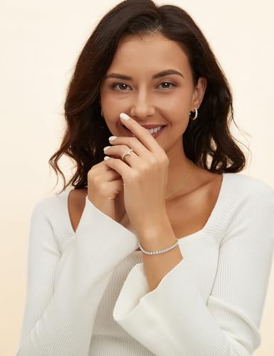 Mameloly Wedding Bands for Women Marquise & Round Shaped Stackable Cubic Zirconia CZ V Shape Curved Engagement Rings for Her Size 4-12 - Image 5