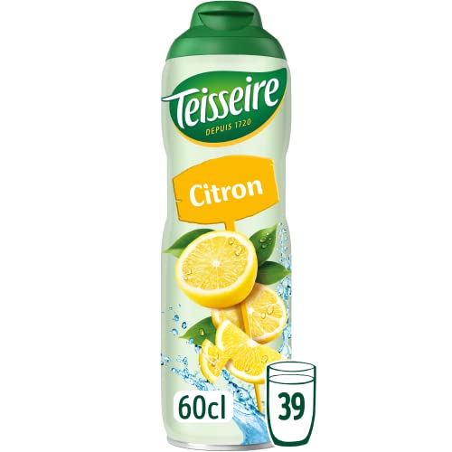 Teisseire Jarabe de Limón para Bebida Refrescante, Cócteles, Bidón Reciclable 60cl