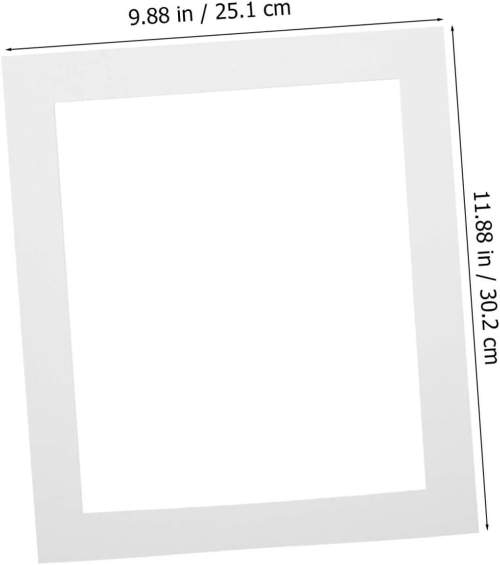 KONTONTY 20pcs Pre-Cut Picture Mats for Photos Mat Board Backing for Standard Frames Photo Contrast and Stability for Framing Cherished Memories