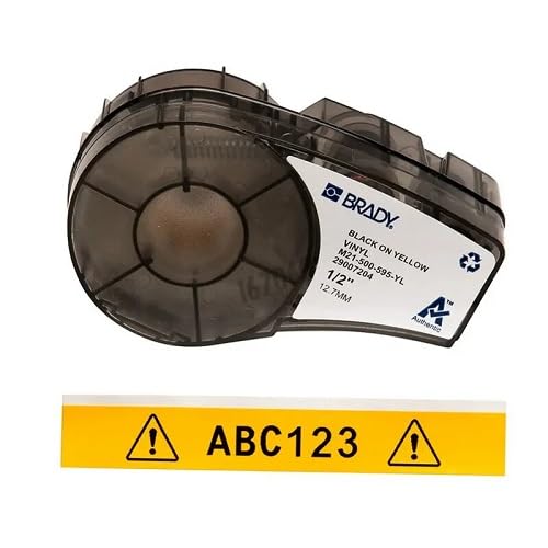 BRADY 167060 Etiquette pour BMP21-LAB Modèle, Vinyle B-439, Jaune