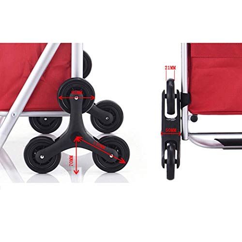 Carretilla portátil multifunción plegable para compras miniatura 6