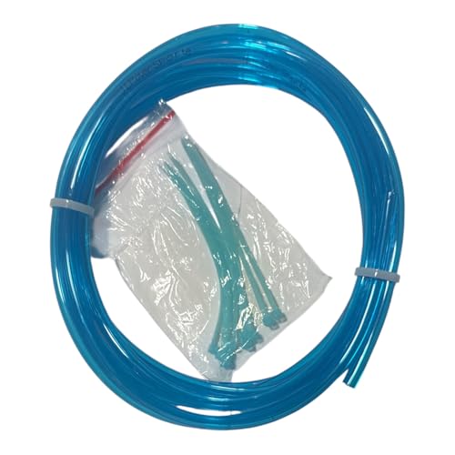 JLP 1/8 In 4mm Primer Line Hose fuel carb Venture FX1 Jetski Waverunner XL XLT Translucent Blue - Thumbnail 2