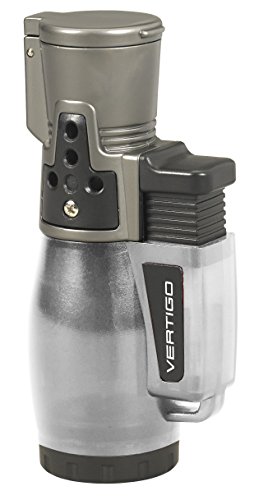 NEW VERTIGO BY LOTUS - CYCLONE II TRIPLE TORCH CIGAR LIGHTER - CLEAR