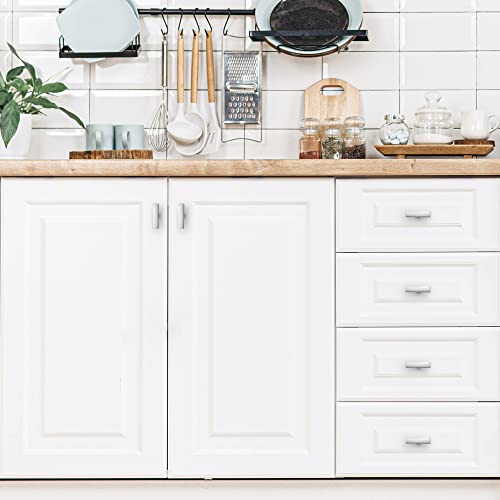 Image of Ravinte 30 Pack Cabinet Handles Brushed Nickel Cabinet Pulls Kitchen Cabinet Handles,Curved Drawer Pulls in 1-3 /4 Inch Length with Single Hole Arch Kitchen Cabinet Hardware