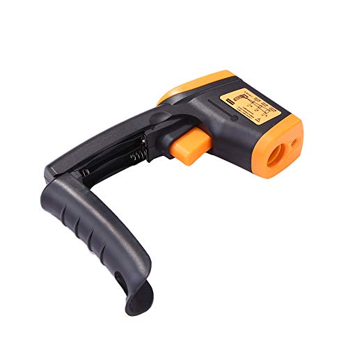 LEDGOO Handheld cyfrowy termometr z wyświetlaczem LCD, bezdotykowy pistolet na podczerwień