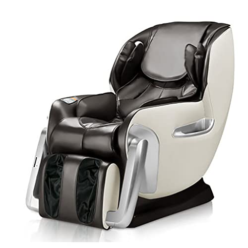 LABYSJ Sillón Reclinable De Masaje, Sillón Eléctrico 3D Relax Shiatsu, Sillón De Shiatsu, Reclinador De Gravedad De Cuerpo Completo Cero con Pista SL para La Oficina En Casa,Marrón Cover