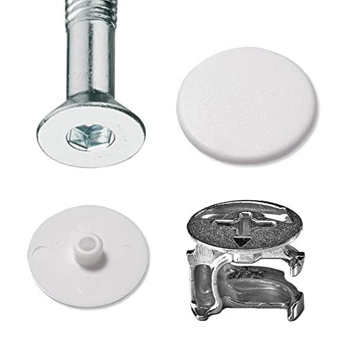 cyclingcolors 20x Screw Cover Cap White Plastic Hexagon Allen Head Hole Socket Hex Protector Furniture Screws caps SW4 - Image 3